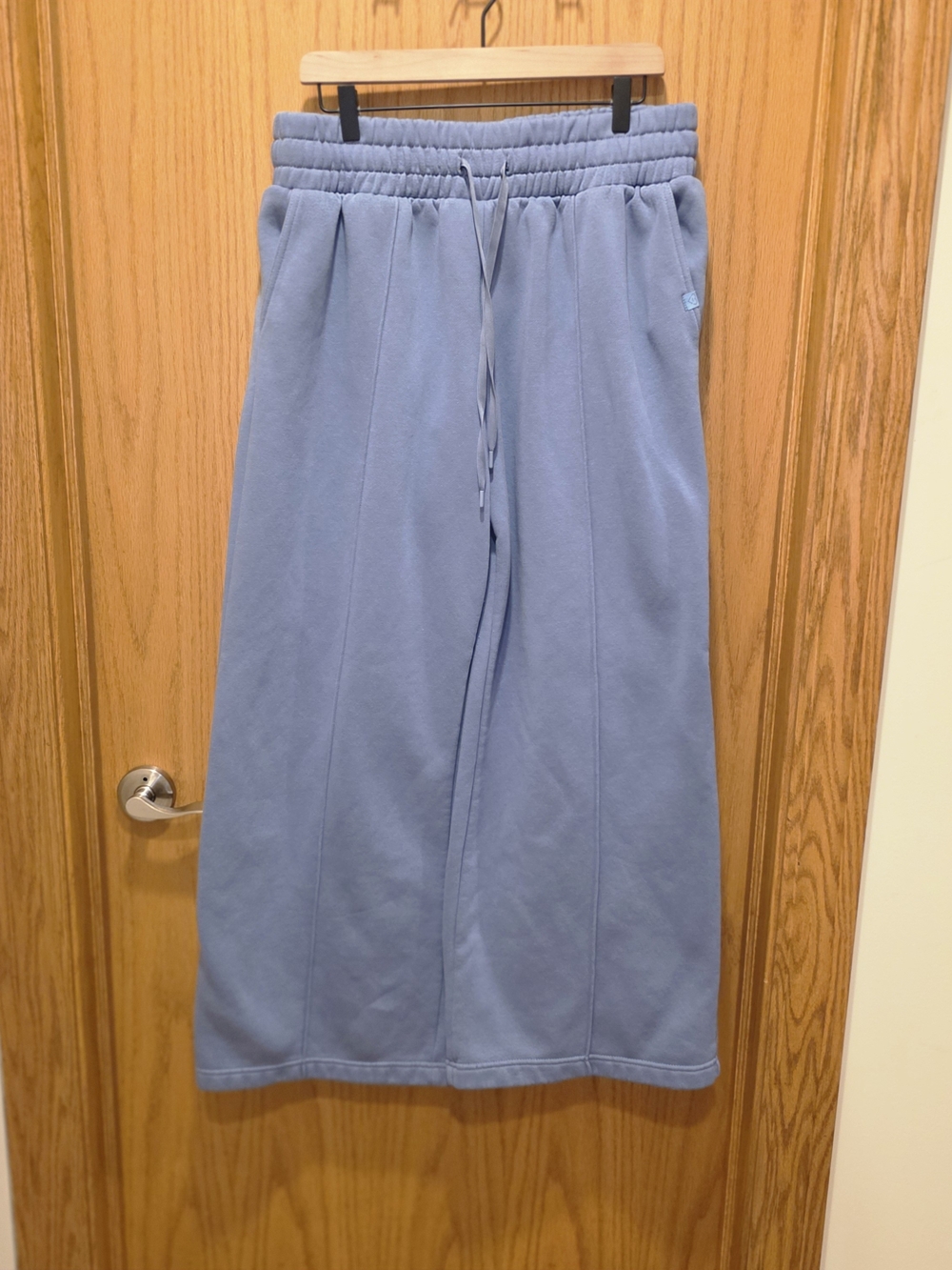Women's Dusty Blue Wide Leg Sweatpants
